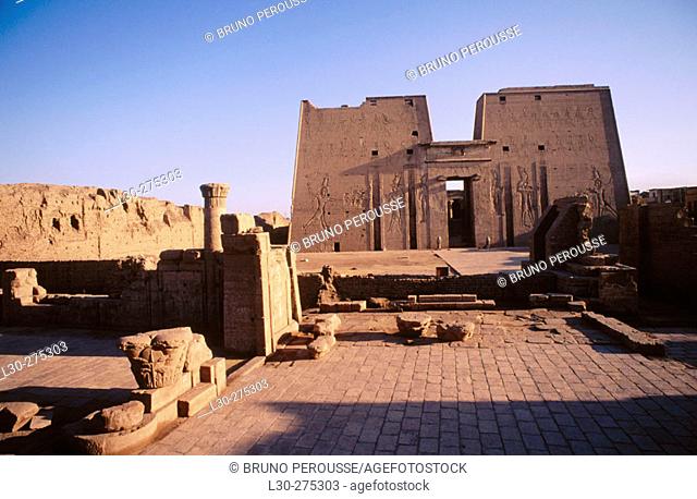 Horus Temple in Edfu. Egypt
