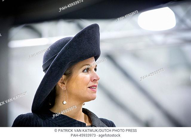 Dutch Queen Maxima arrives for the opening of the Lely Campus in Maassluis, The Netherlands, 30 January 2014. The Dutch technologies company works on innovative...