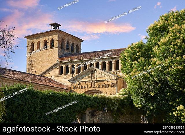 Collegiate church in Santillana del Mar, an historic town situated in Cantabria in northern Spain. It has many historic buildings