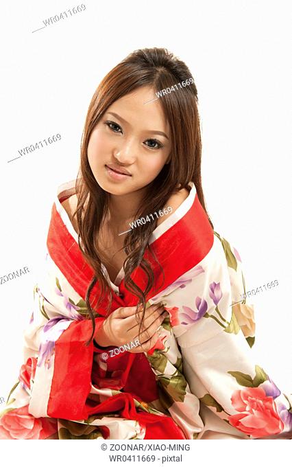 sexy asian woman in Kimono