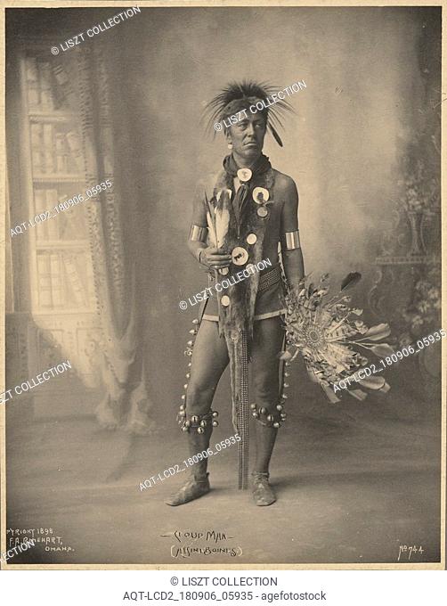 Cloud Man, Assiniboines; Adolph F. Muhr (American, died 1913), Frank A. Rinehart (American, 1861 - 1928); 1898; Platinum print; 23.2 x 18