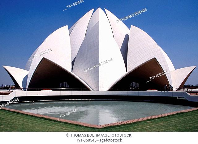The Bahá'í House of Worship in Delhi, India, popularly known as the Lotus Temple due to its flowerlike shape, is a Bahá'í House of Worship and also a prominent...