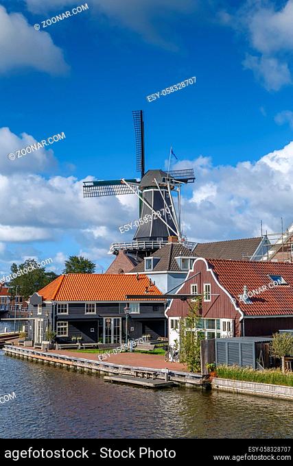 De Adriaan is a windmill in Haarlem, Netherlands that burnt down in 1932 and was rebuilt in 2002. The original windmill dates from 1779