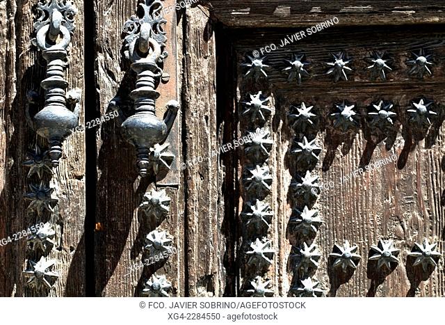 Detalle de la puerta – Casa de los Lujanes – Plaza de la Villa - Madrid – Comunidad de Madrid - España – Europa