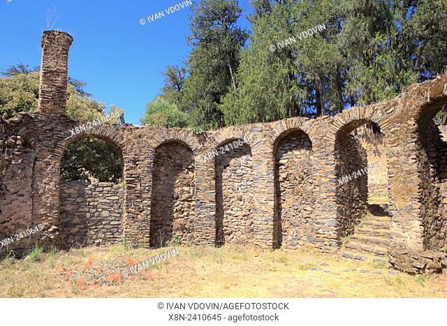 Qusquam abbey ruins, Gonder, Amhara region, Ethiopia