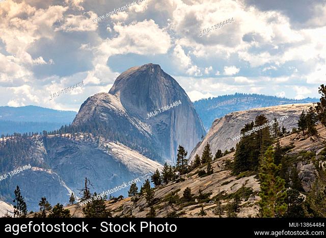 View from Olmsted Point to Half Dome, Yosemite National Park, California, United States, USA