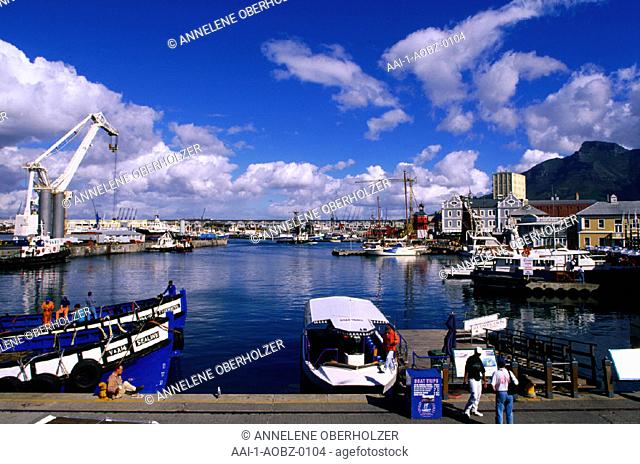 Part of working harbour and the Waterfront, Cape Town, Western Cape, South Africa