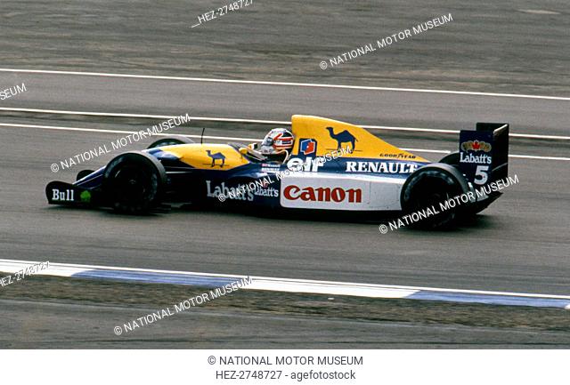 Williams Renault FW14B Nigel Mansell, 1992 British Grand Prix, Silverstone. Creator: Unknown