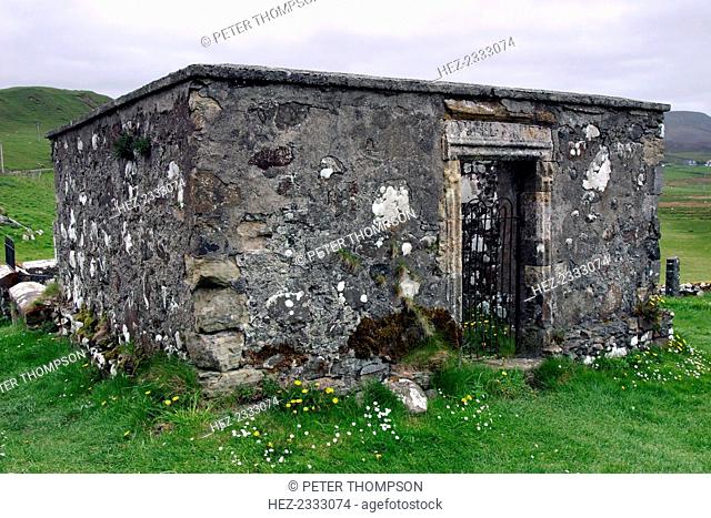 Dr MacLean's tomb, Kilmuir Graveyard, Skye, Highland, Scotland