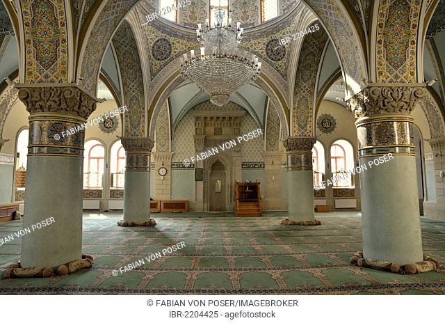 Prayer room of the Friday Mosque in the historic town centre of Baku, UNESCO World Heritage Site, Azerbaijan, Caucasus, Middle East, Asia