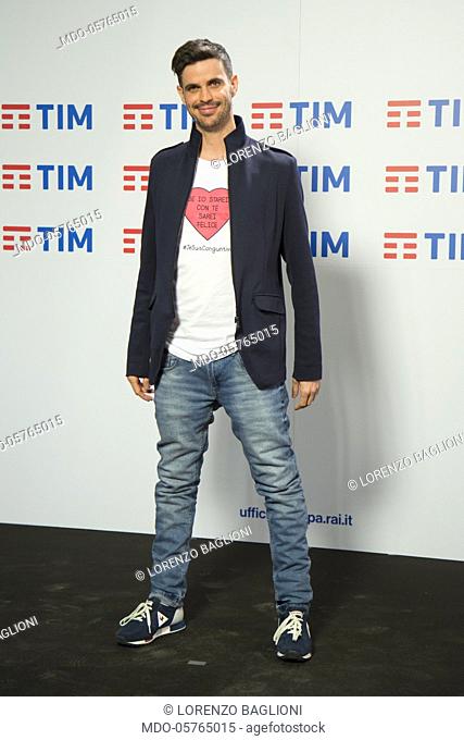 Italian singer Lorenzo Baglioni at Festival di Sanremo. Sanremo, February 6th 2018