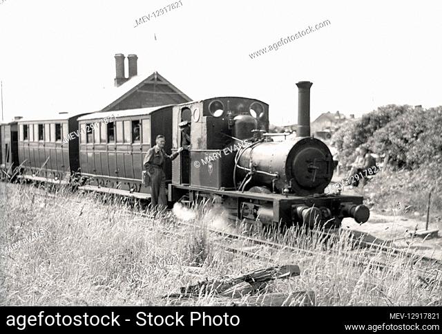 Dolgoch a narrow gauge 0-4-0 well tank steam locomotive built by Fletcher, Jennings & Co in 1866, still in active service to the Talyllyn Railway