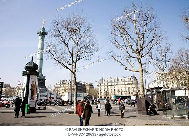 Street scene ; public space ; Bastille ; Paris ; France ; Europe
