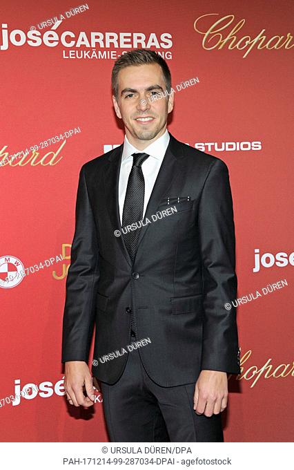 Footballer Philipp Lahm arrives at the ""Jose Carreras Benefiz Gala"" charity event at the Bavaria Film studios in Munich, Germany, 14Â December 2017