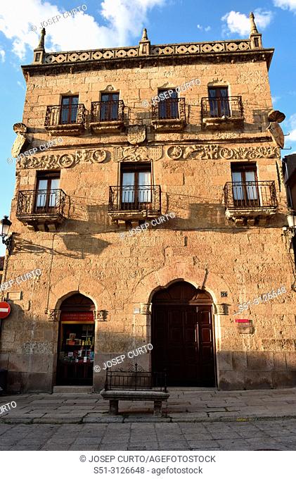 Marquis of Cerralbo palace, Main square of Ciudad Rodrigo, Salamanca province, Castile and Leon, Spain