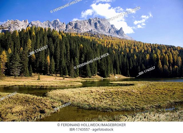 Lake Autorno, Tre Cime di Lavaredo, Dolomites, Province of Bolzano-Bozen, Italy, Europe