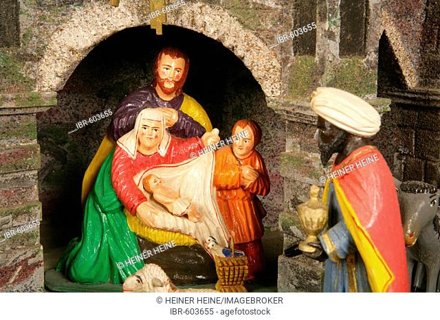 Bohemian nativity scene, Rott am Inn, Upper Bavaria, Bavaria, Germany, Europe
