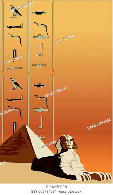 Sphinx and Hieroglyphs