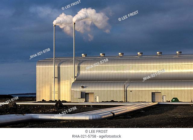 The Reykjanes Power Station is a geothermal power station located in Reykjanes at the southwestern tip of Iceland, Polar Regions