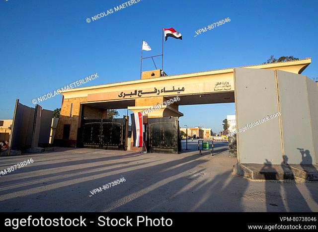 Illustration picture shows the Rafah border crossing pictured during a visit to the city of Rafah, in the southern Gaza Strip in the State of Palestine