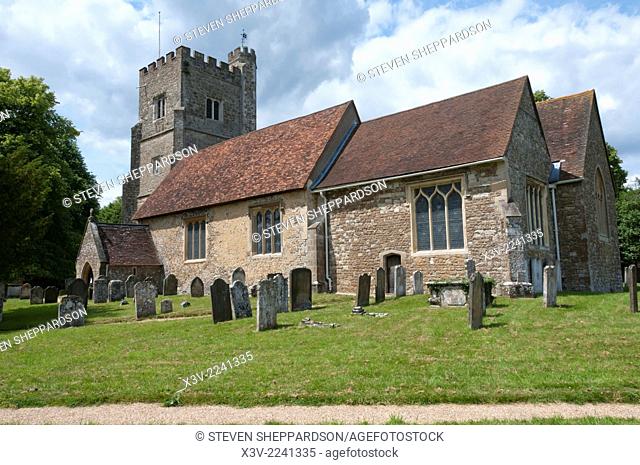 Europe, England, Kent - the country church of St Botolph in the village of Chevening