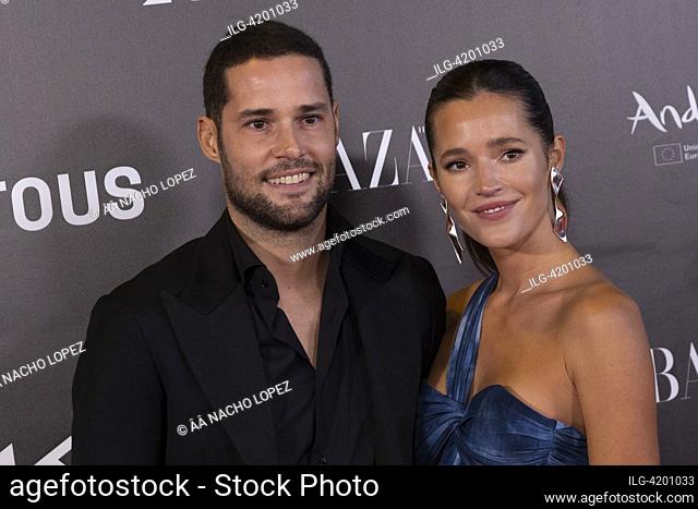 Helen Lindes and Rudy Fernandez attended the Harper's Bazaar Women Of The Year Awards 2023 Photocall at Cines Callao on November 16, 2023 in Madrid, Spain