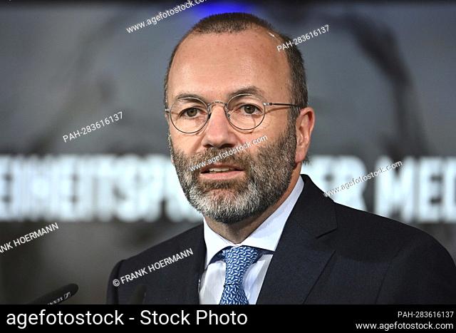 Manfred WEBER (CSU, parliamentary group leader of the European People's Party in the European Parliament), single image, cut single motif, portrait, portrait