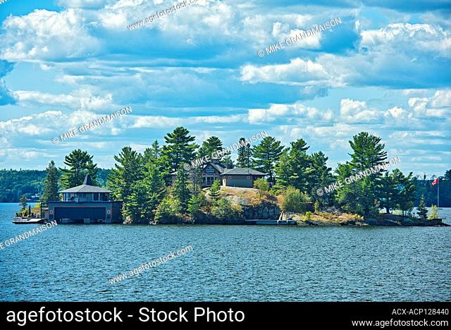 Cotttage and boathouse on Lake of the Woods Kenora Ontario Canada