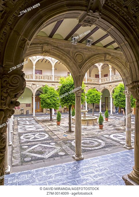 Patio del Palacio de Jabalquinto. Baeza. Jaén. Andalusia. Spain