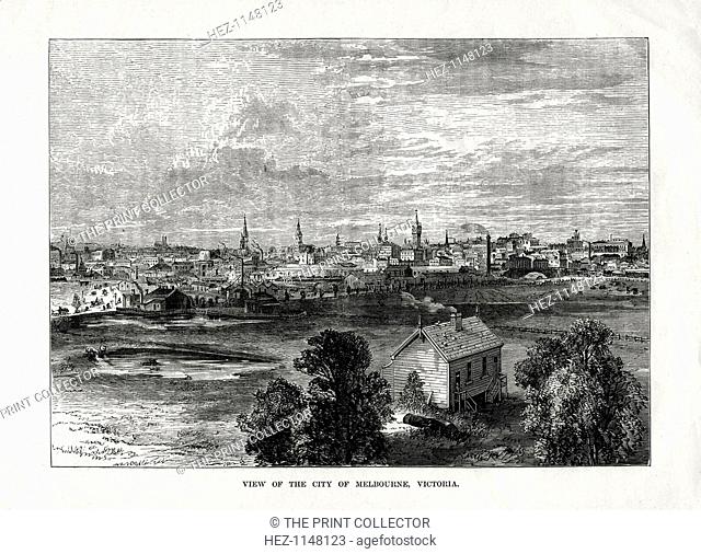 'View of the city of Melbourne, Victoria', Australia, 1877