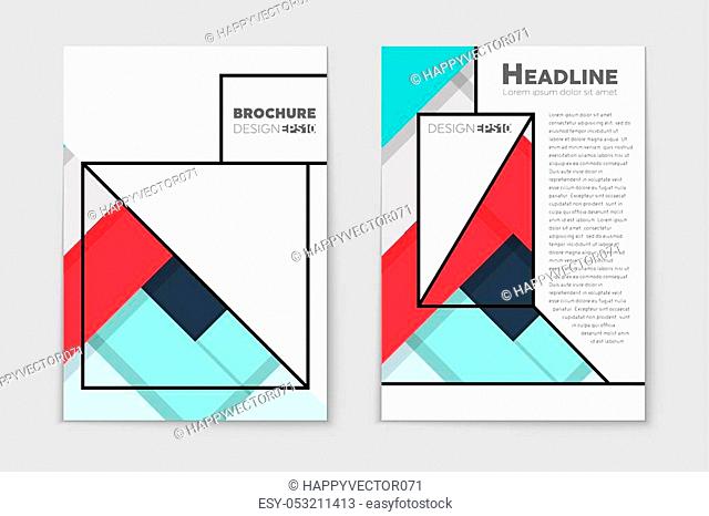 Abstract vector layout background set. For art template design, list, page, mockup brochure theme style, banner, idea, cover, booklet, print, flyer, book, blank