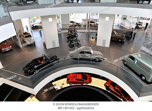 Interior view, museum mobile, Erlebniswelt Audi, Audi, Ingolstadt, Bavaria, Germany, Europe