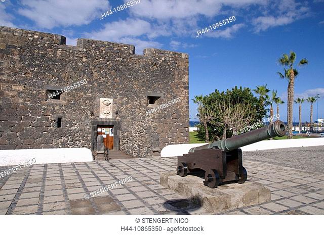 Castillo de San Felipe, Puerto de la Cruz, Teneriffa, Kanarische Inseln, Spanien, Europa