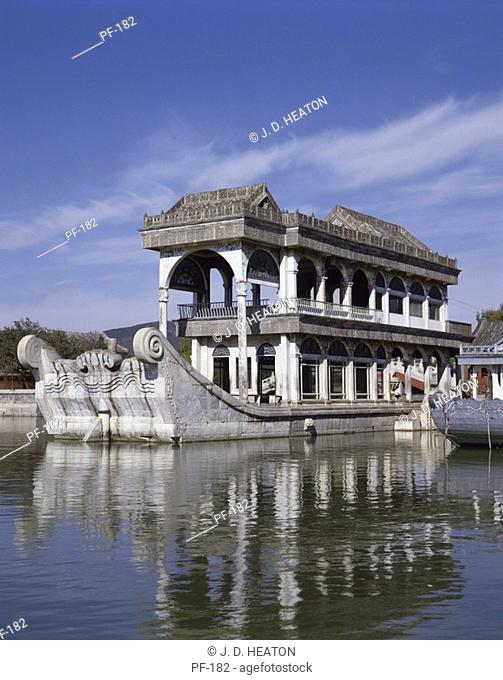 China. Summer palace. Marble boat