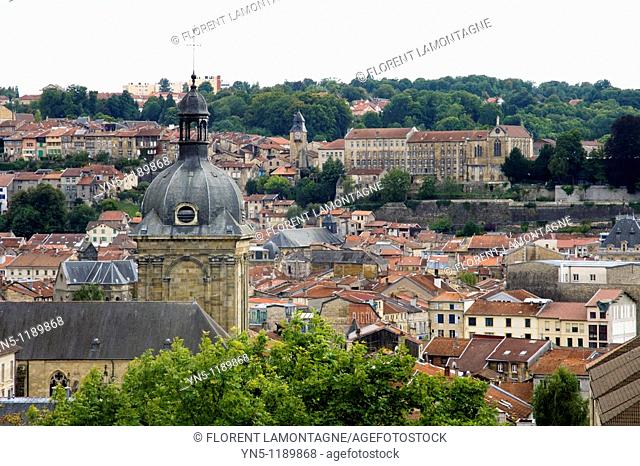 France, Lorraine province, Departement of Meuse 55, Bar le Duc   View on the city and it center from the hights
