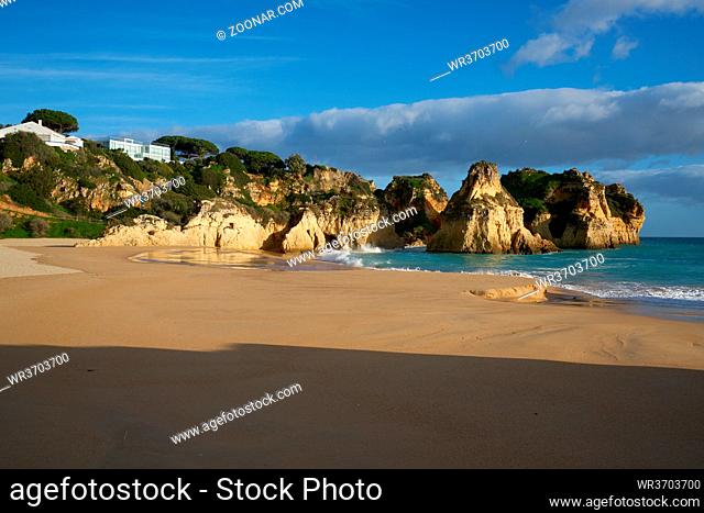Praia do Alvor beach in Algarve, Portugal