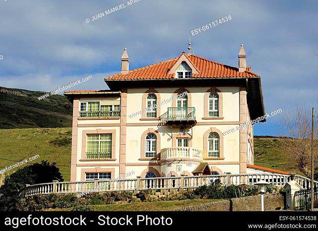 Restored house on the beach at the Arena, Abanto and Ciérvana Township