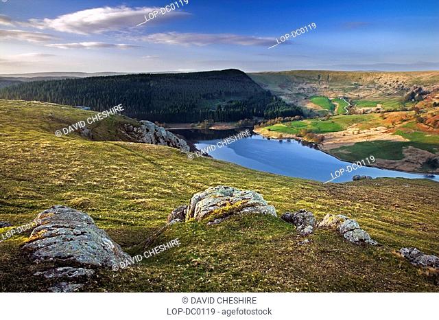 Wales, Powys, Elan Valley, Penygarreg reservoir in Elan Valley. It was built to provide water for the people of Birmingham