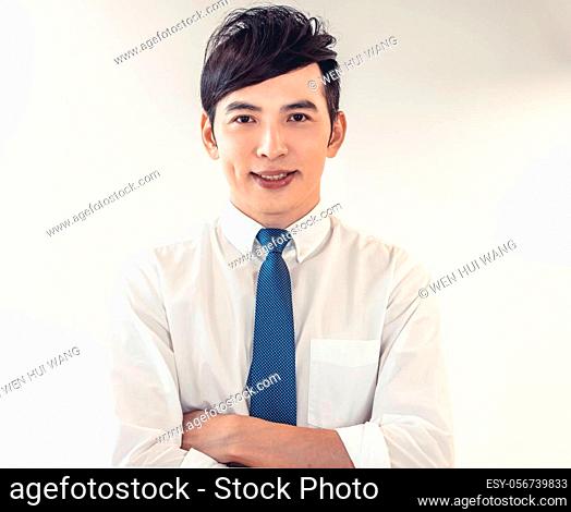 Portrait of Handsome Asian Business man