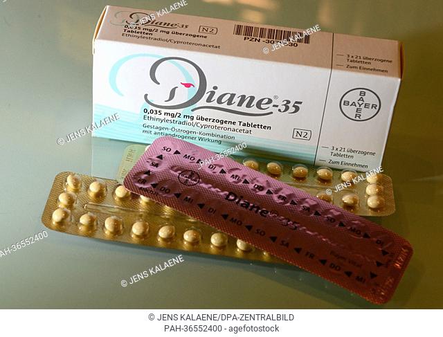 A pack of the 'Diane 35' contraceptive is pictured in Berlin, Germany, 30 January 2013. The acne medicine by Bayer often prescribed as a contraceptive will be...