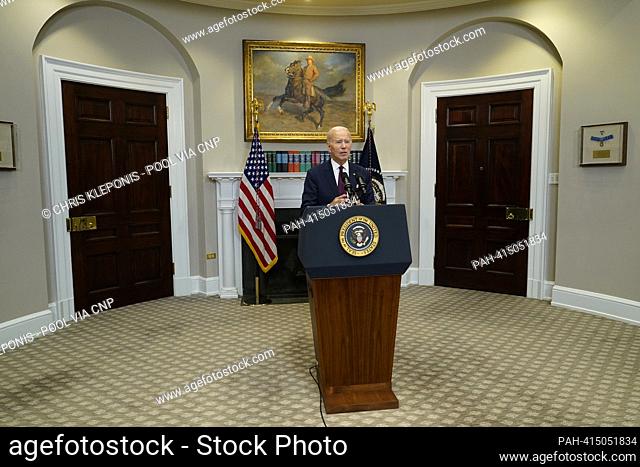 United States President Joe Biden delivers remarks on the US Supreme Court decision in the case of ‘Students For Fair Admissions, Inc. v