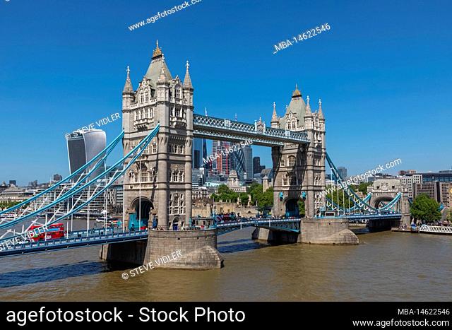 Tower Bridge in the Daytime, London, England