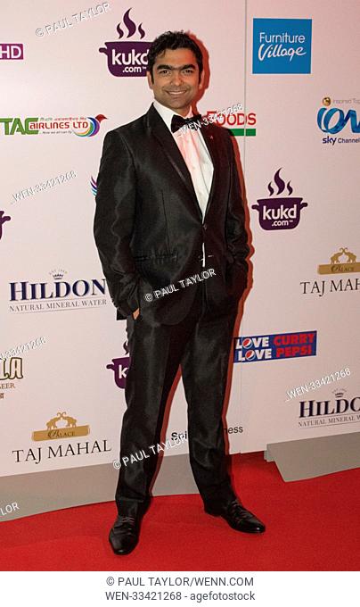 British Curry Awards 2017 held at Battersea Evolution in London - Arrivals Featuring: Karthik Nagesan Where: London, United Kingdom When: 27 Nov 2017 Credit:...