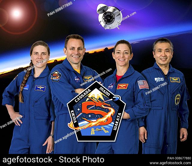 From left to right: Anna Kikina, Josh Cassada, Nicole Mann and Koichi Wakata – the crew of NASA's SpaceX Crew-5 mission to the International Space Station –...