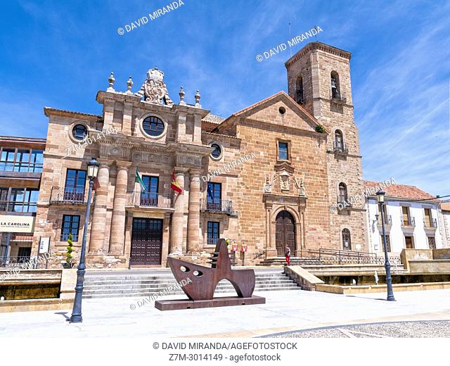 Palacio del Intendente e Iglesia de la Inmaculada Concepción. La Carolina. Jaén. Andalusia. Spain