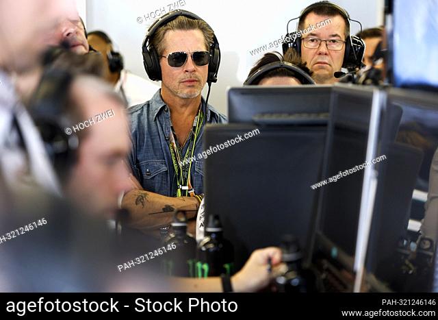 Brad Pitt (USA), F1 Grand Prix of USA at Circuit of The Americas on October 23, 2022 in Austin, United States of America. (Photo by HIGH TWO)