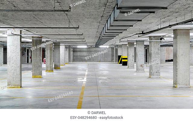 Car Parking Garage Interior Inside In, How To Build A Basement Car Park