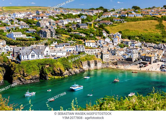 Port Isaac (Cornish: Porthysek), a small and picturesque fishing village on the Atlantic Coast of north Cornwall, England, United Kingdom