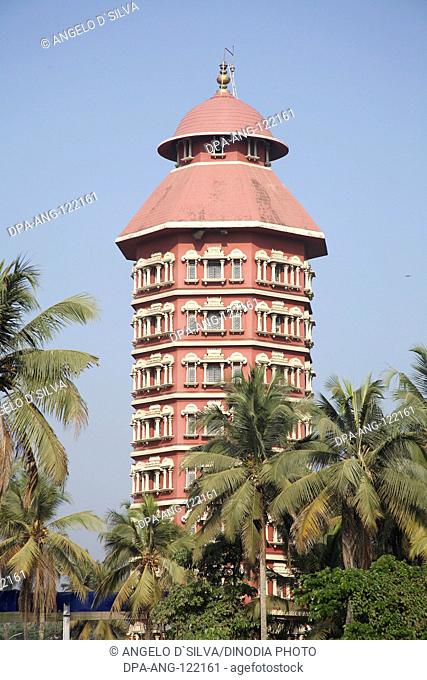 Sri Adi Samkara Bagavad Padha Keerthi Stamba Mantapan tower Kirti Stambham Kaldi Ernakulam ; Kerala ; India