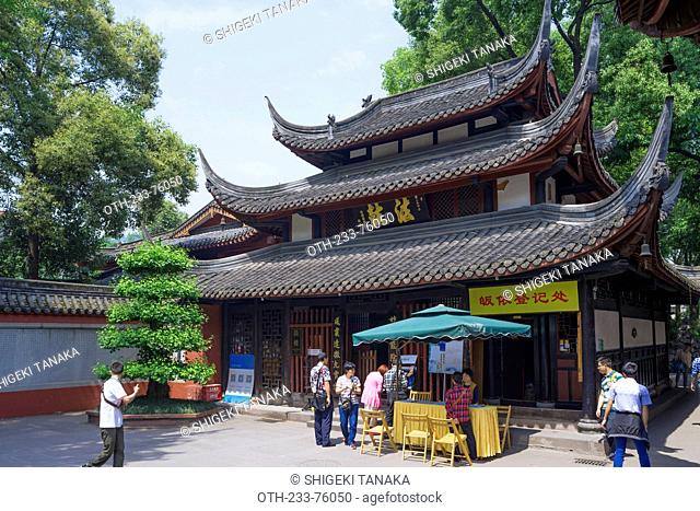 Drum tower, Wenshuyuan temple, Chengdu, Sichuan Province, PRC